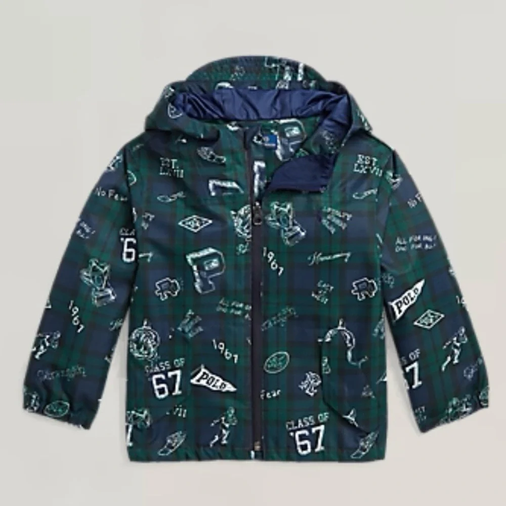 Polo Ralph Lauren P-Layer 1 Water-Repellent Hooded Jacket, sz 3T (Unisex)